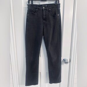 Veronica Beard Ryleigh Slim Straight Leg Jeans Washed Black 29